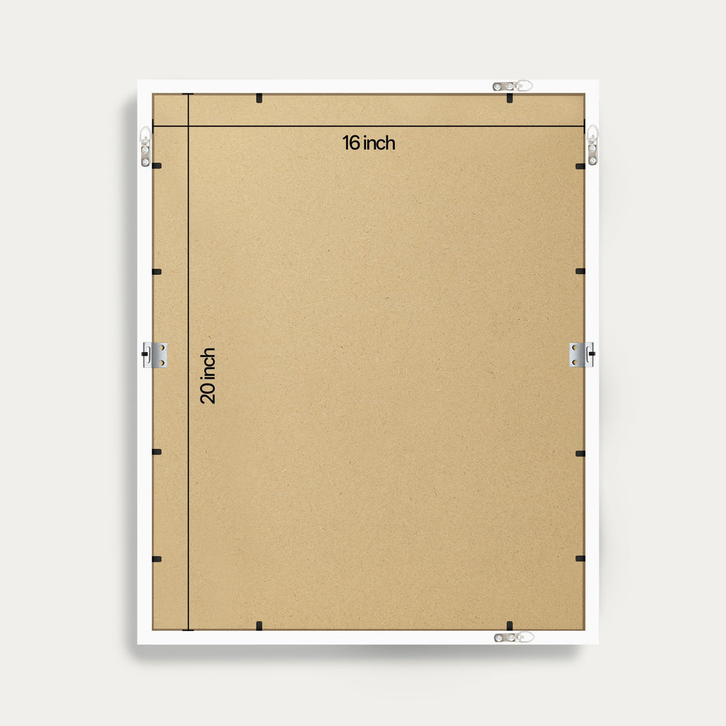 16x20 Picture Frames, Acrylic Cover, White, Set of 5