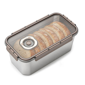 Airtight Stainless Steel, Large Bread Storage Container, 1 Pack