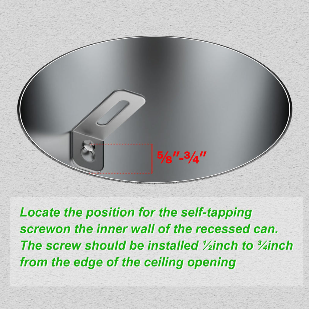 5" and 6" Recessed Can Light Conversion Kit, Light Fixture Upgrade, Pendant Light, Fan Compatible, Includes 73⁄4 Inch