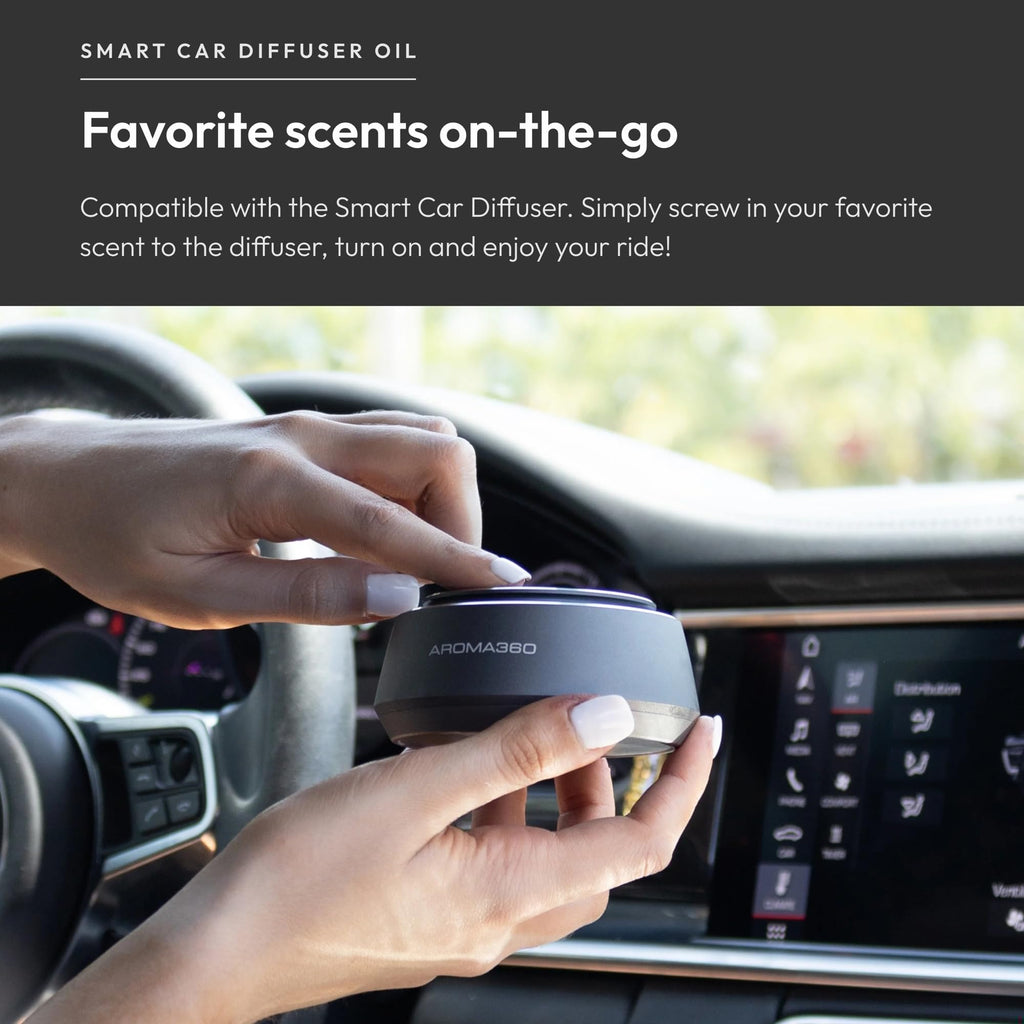 Smart Car Diffuser Oil - Black Velvet - Premium Car Air Freshener Cartridge - Zesty Citrus, Black Fig, & Floral Rose