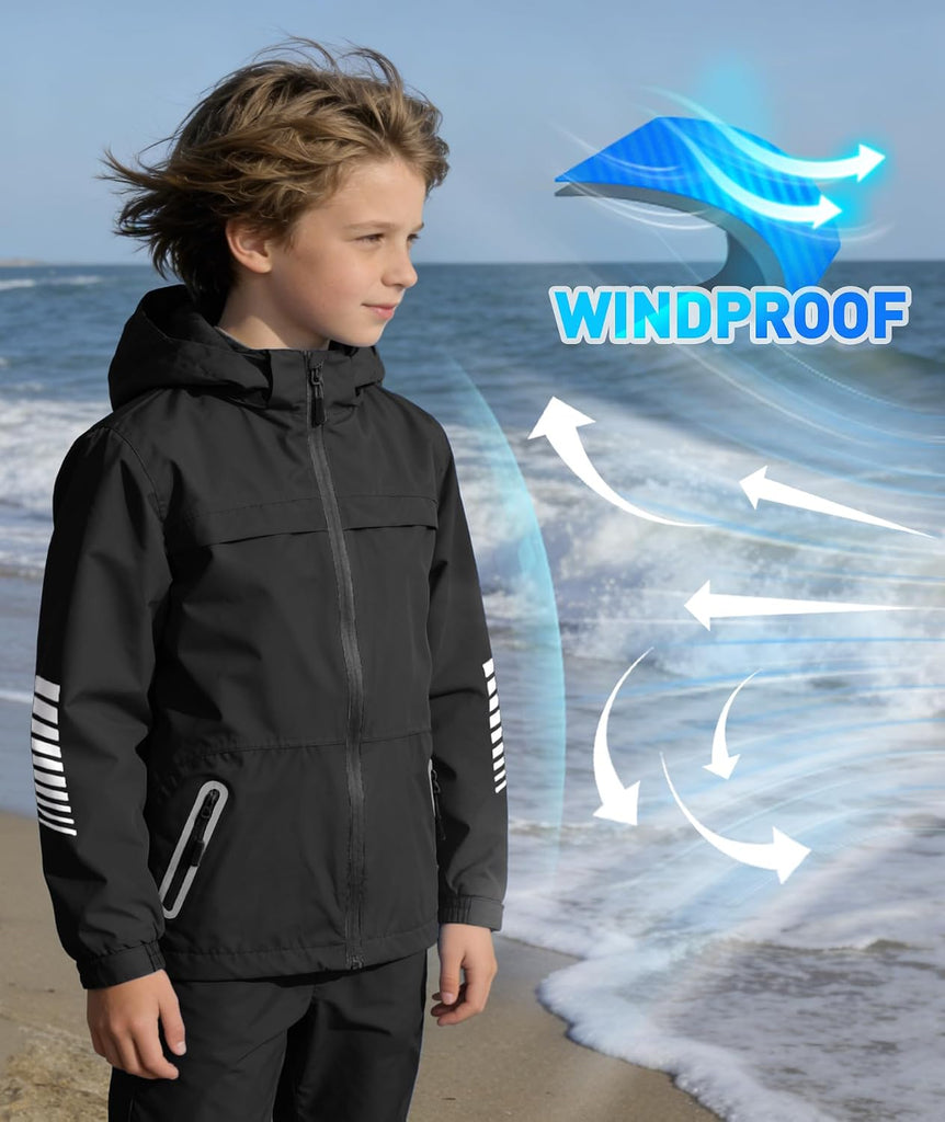 Boys Rain Jacket & Pants Kids Rain Suit
