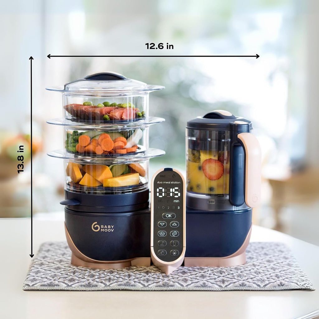 Duo Meal Station XL, Baby Food Maker, Puree Maker & Processor, Pink