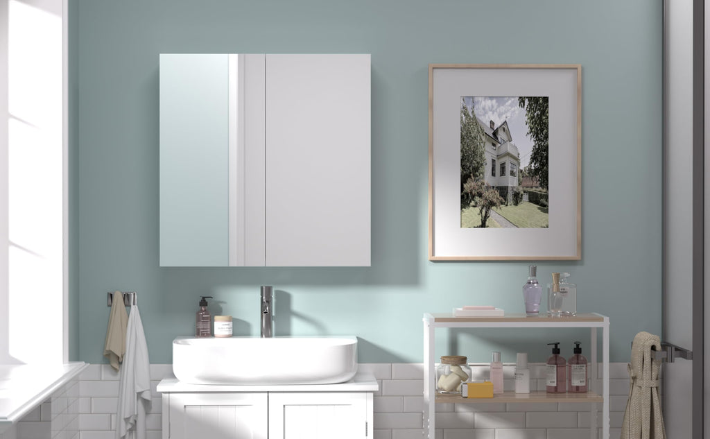 24x32 Bathroom Wall Cabinet, Saver Storage Cabinet, Moisture-Resistant Wood, Medicine Cabinet with 2 Door and