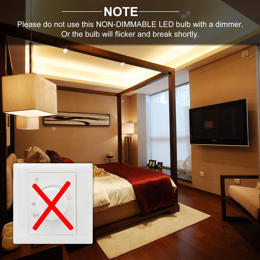 G9 LED Bulb 4W 40W Halogen Equivalent, 400LM, No-Flicker 3000K Warm White, Non-Dimmable, AC120V LED Light Bulb