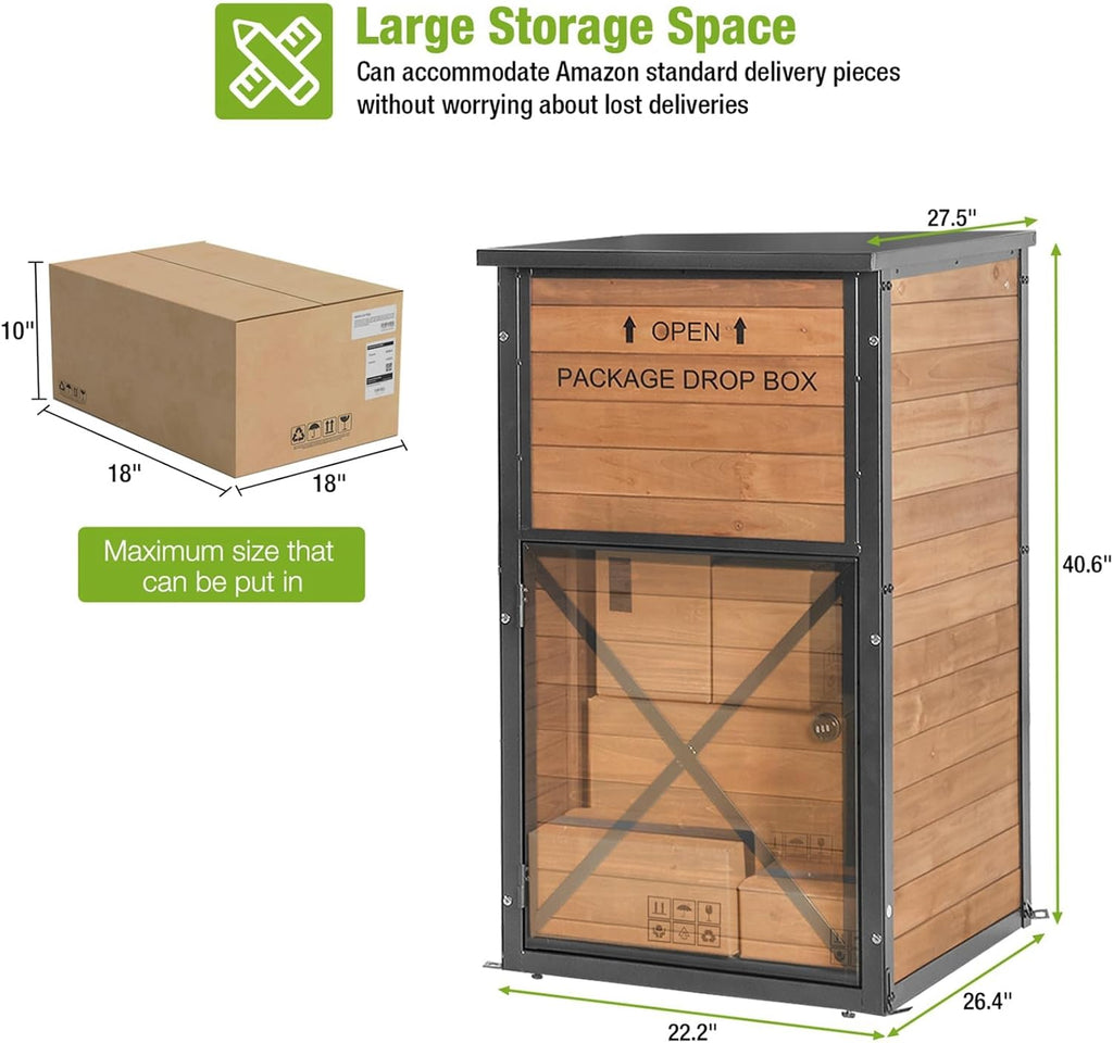 Large Package Delivery Boxes Large Parcel Drop Box with Combination Lockable