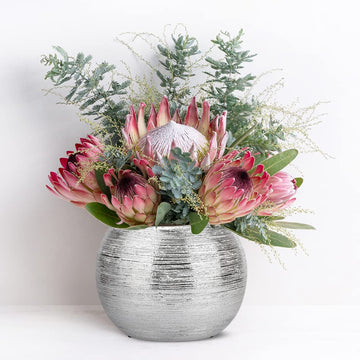 Planter Pot Indoor Decorative Centerpiece Round Flower Vase Metallic Ball Plants Pot Flower Planter Succulent Pots