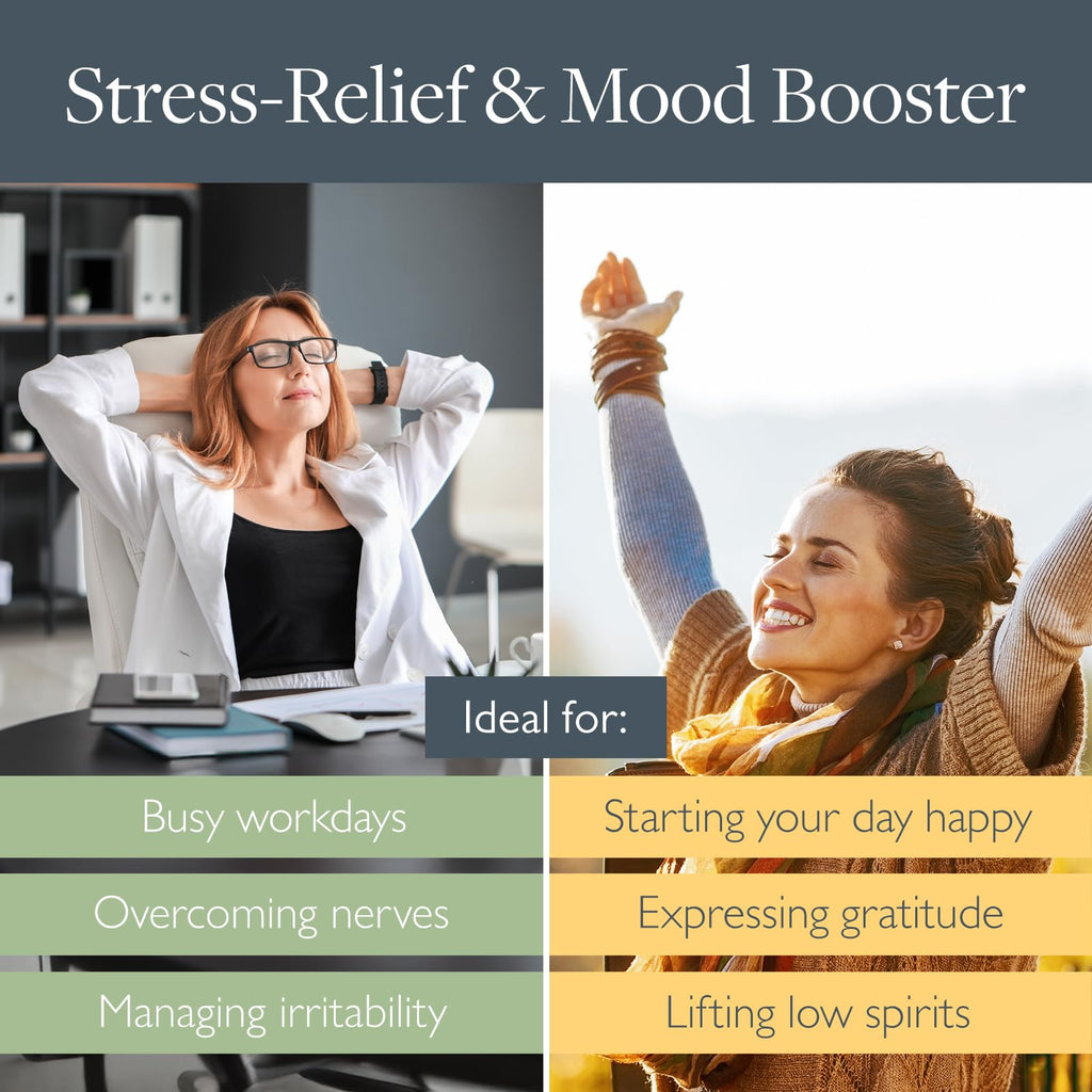 Aromatherapy Balm Sticks for Stress Relief & Positivity - Roll On Essential Oil Blends of Grapefruit, Lemon