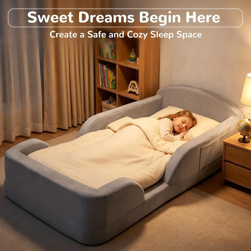 Toddler Floor Bed, No Assembly Needed Toddler Bed