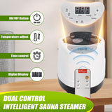 Wadoy Sauna Steamer Machine, 3L 1200W Portable Home Sauna Steamer with Remote Control