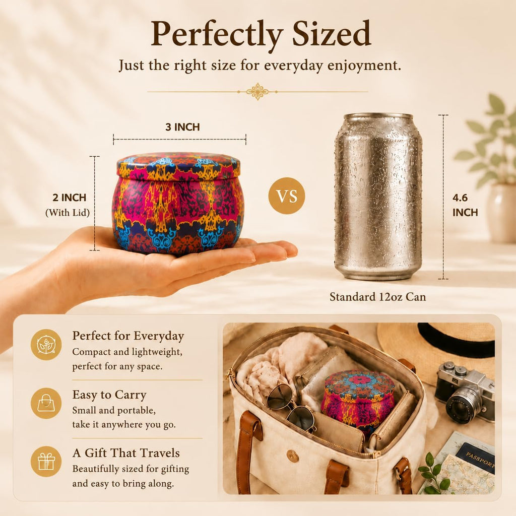 Scented Candles for Women, 4 Pack Candle Gift Set with Magnetic Gift Box - Set of 4