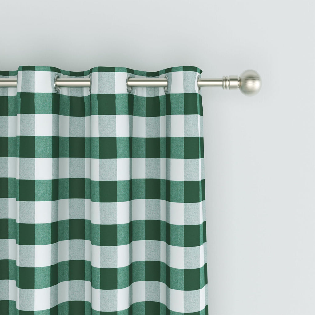 Buffalo Check Curtains 72 inches Long Cotton Gingham Plaid Kitchen Window Curtain Panels Living Room Checker Drapes
