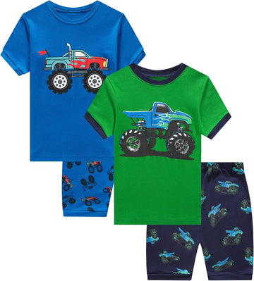 Bety Cotton Pajamas Boys Summer Short Sleeve Sets
