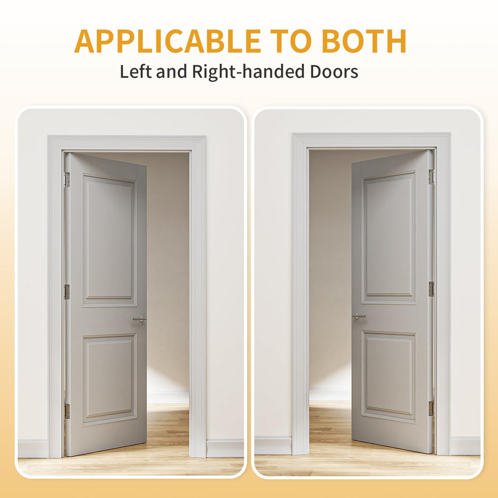 2 Pack Self Closing Door Hinges 4 Inch, Adjustable Tension