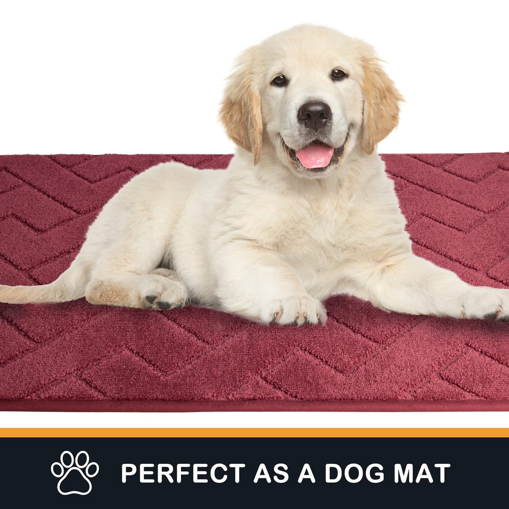 Hallway Runner Rug, 24" x 59", Cherry Red