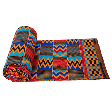 African Ankara Wax Print Fabric Polyester 6 Yards for Sewing Dresses Nigerian Tribal DIY Crafts 6712