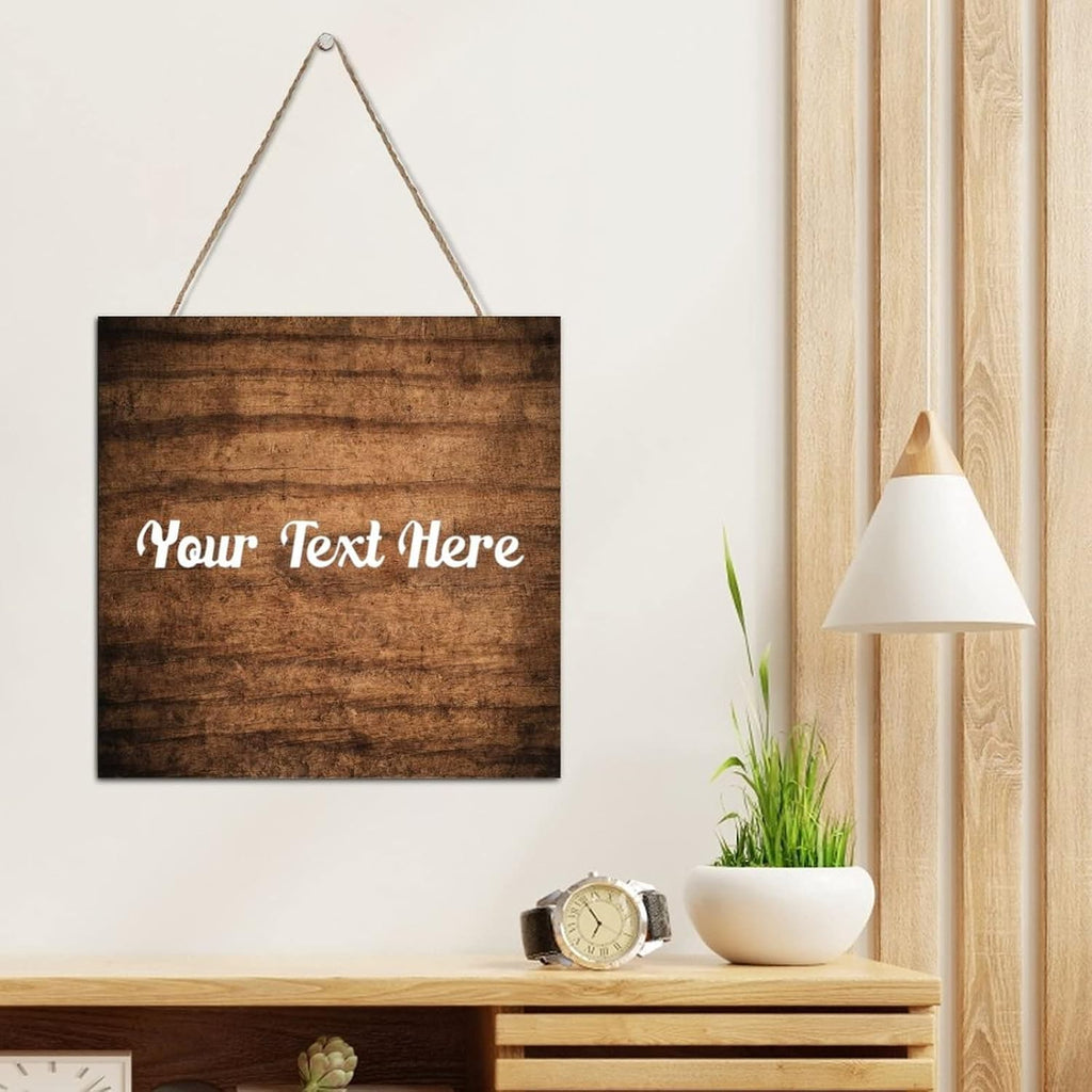 Personalized Wooden Family Name Sign Custom Home Welcome Wood Plaque Ready to Hang Wall Art Home Decor for Indoor