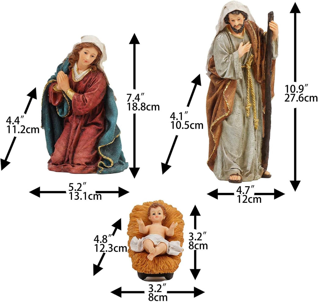 Nativity Set Christmas Scene Set Figurines Statue 12 Inch 12 Pcs