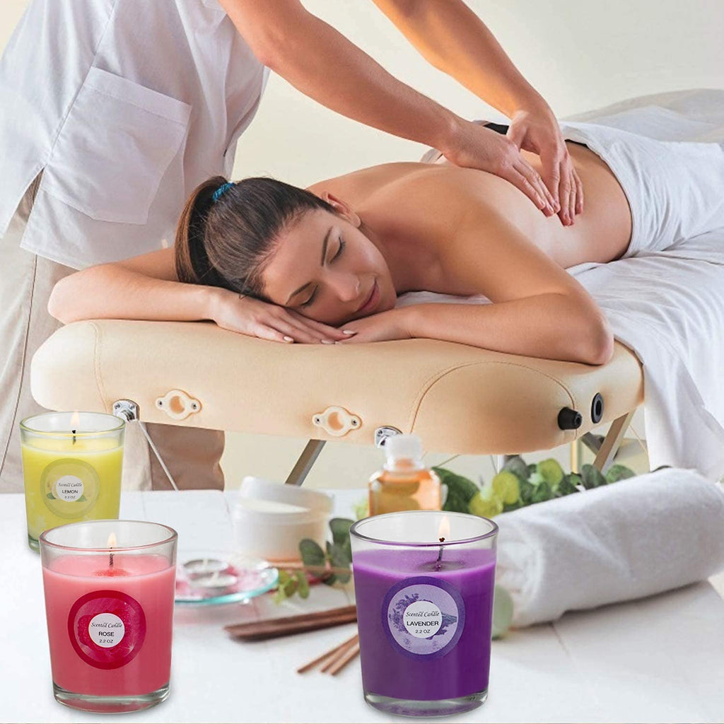 Scented Candles, Jasmine, Rose, Vanilla, Bergamot, fig, Lavender, Lemon, Spring, Strawberry, Rosemary, Aromatherapy