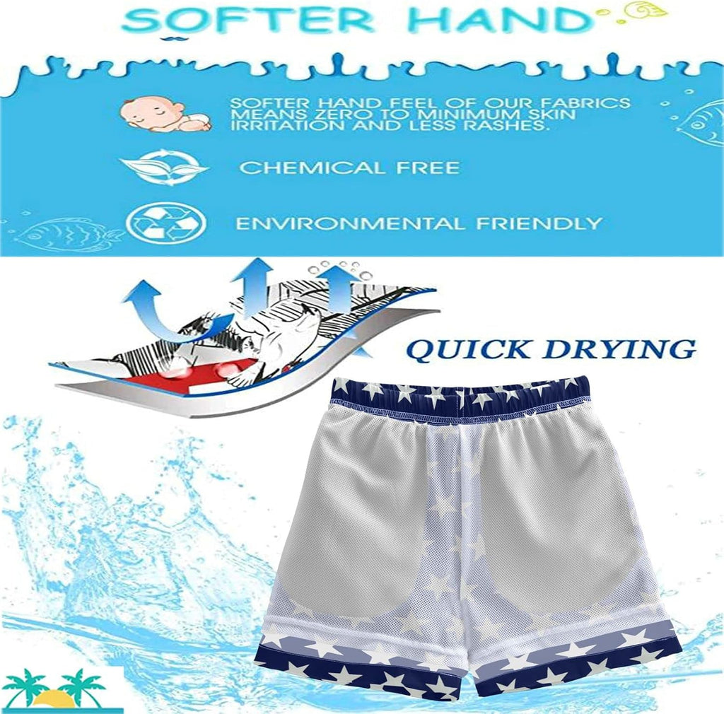 Funny Boys' Swim Trunks Quick Dry Beach Board Shorts Boy Swimsuits