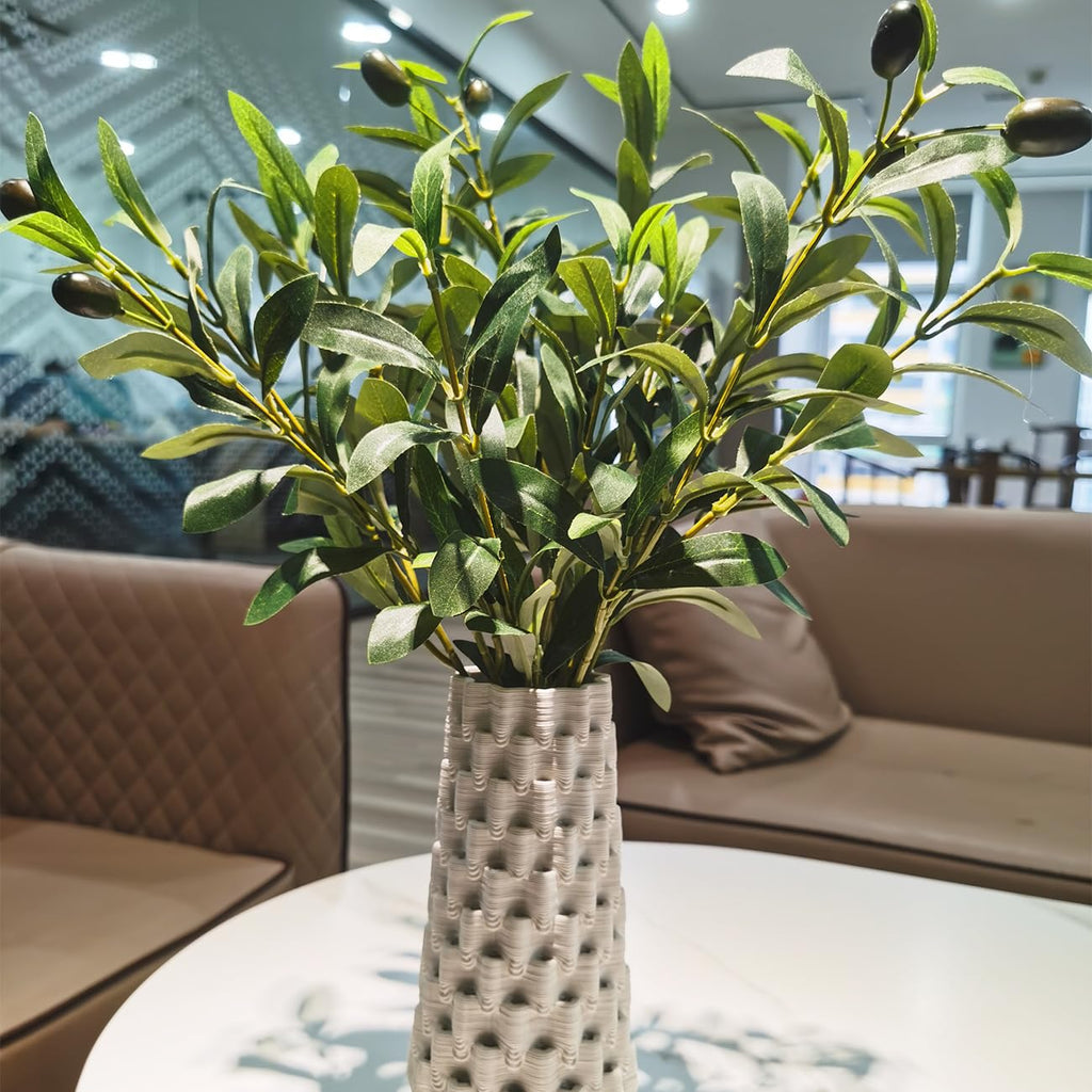 39 Inch Artificial Olive Branch Greenery Stems Fake Plants with 222 Leaves for Vase Faux Olive Branches Home Decor