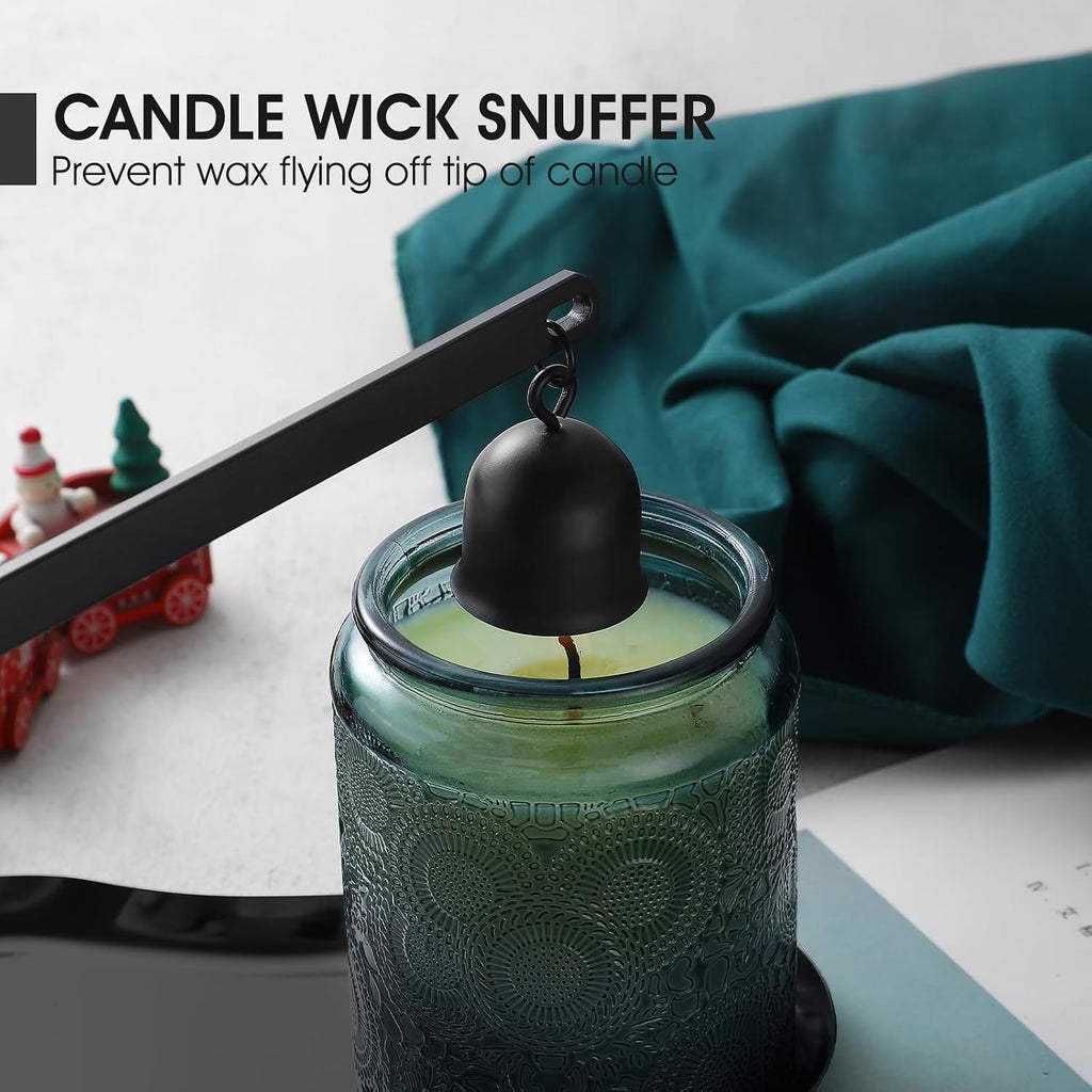 Candle Wick Trimmer, Candle Snuffer and Wick Dipper, Black