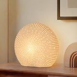10.5"Modern Ceramic Table Lamp,White bedside table lamp, night Lamp,Decorative Lamp,Ambient lighting