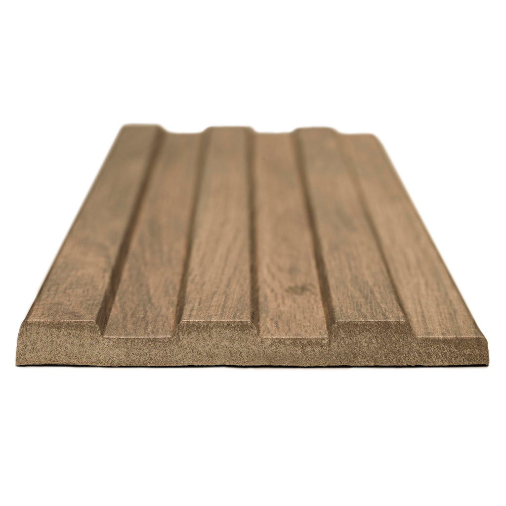 Porcelain Slat Fluted Wood Wall Tile | Serata Vibra Savanna | 6" x 16"
