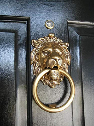 Authentic Vintage Brass Lion Door & Gate Knocker Handle Pull Door Accessories Home Decor - Door Knocker