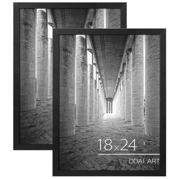 18x24 Poster Frame 2 Pack, Black 18 x 24 Picture Frames