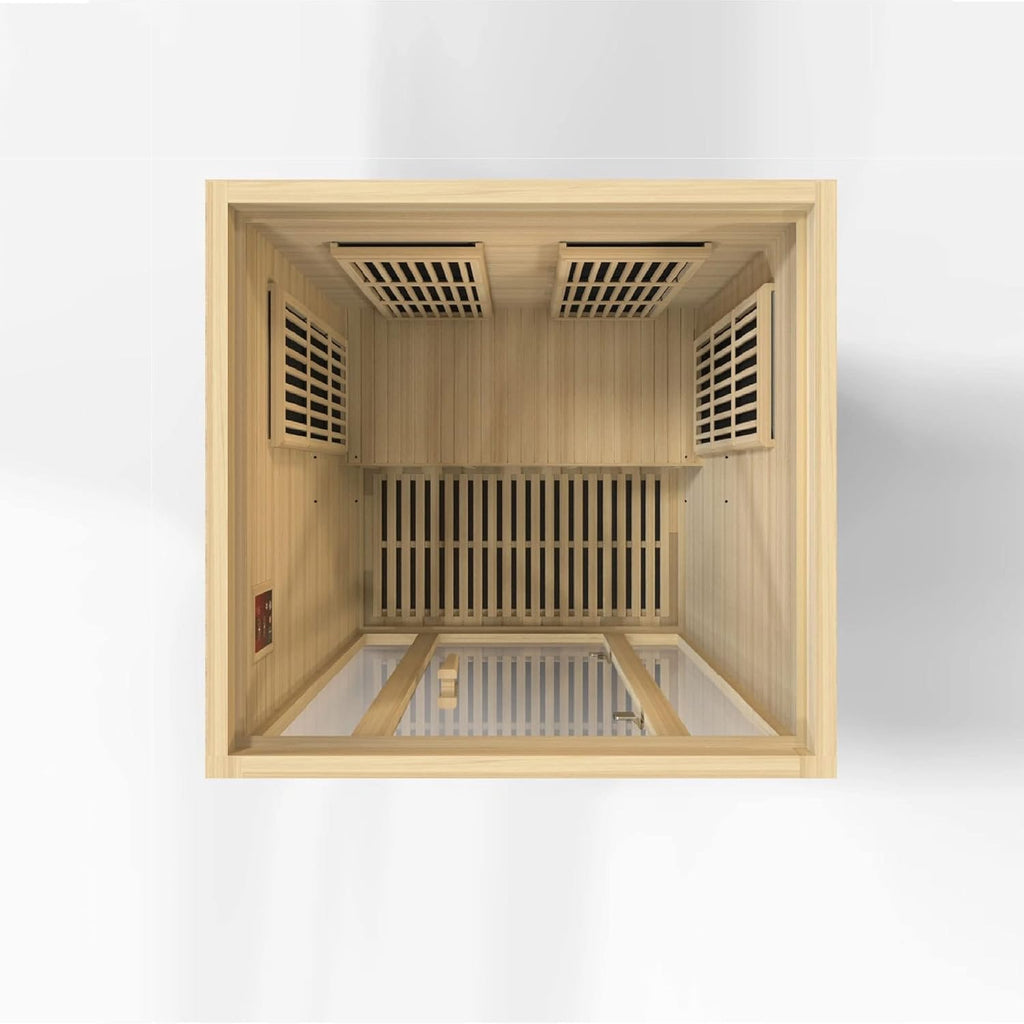 Seattle Carbon Far Infrared Sauna for 2 Persons, Hemlock Wood A129-B01HEZW74A