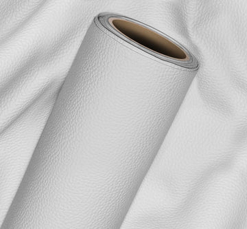 Bycast65 White Matte Correct-Grain Faux Leather (10 Foot by 54 Inch)