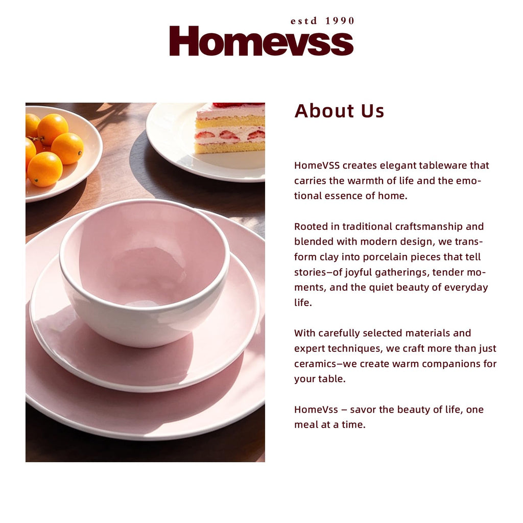 Stoneware Coupe Shape 16pc Dinnerware Set, Outside White + Inside Pink
