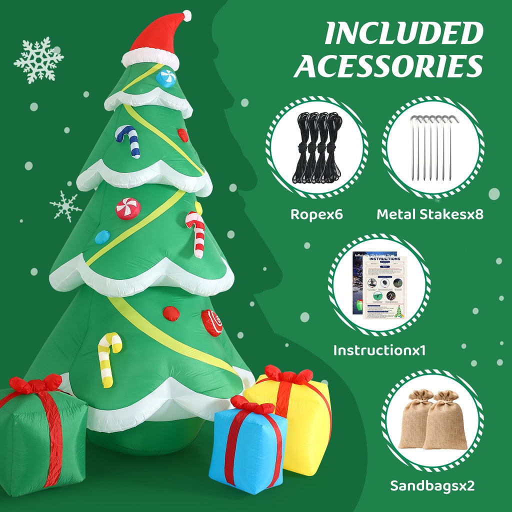 12FT Giant Christmas Tree Inflatables Outdoor Decorations