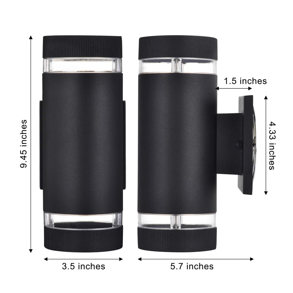 Outdoor Wall Sconce Lights, Dusk to Dawn Outdoor Exterior Lighting - ETL Listed, Modern Outside Patio Light Fixture