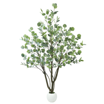 Artificial Eucalyptus Tree 5FT, Indoor Outdoor Faux Tree