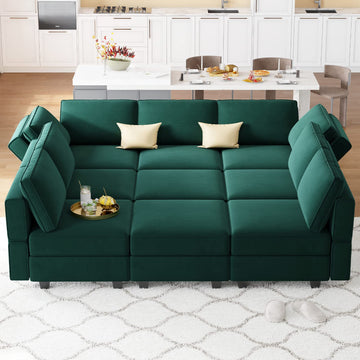 Modular Sectional Sofa with Ottomans Velvet Reversible Sleeper Sectional Sofa with Chaise Modular Sleeper Sofa Bed