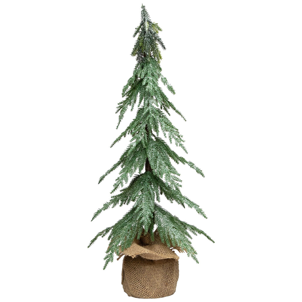 Mini ICY Pine Christmas Tree in Burlap Base - 24" - Unlit