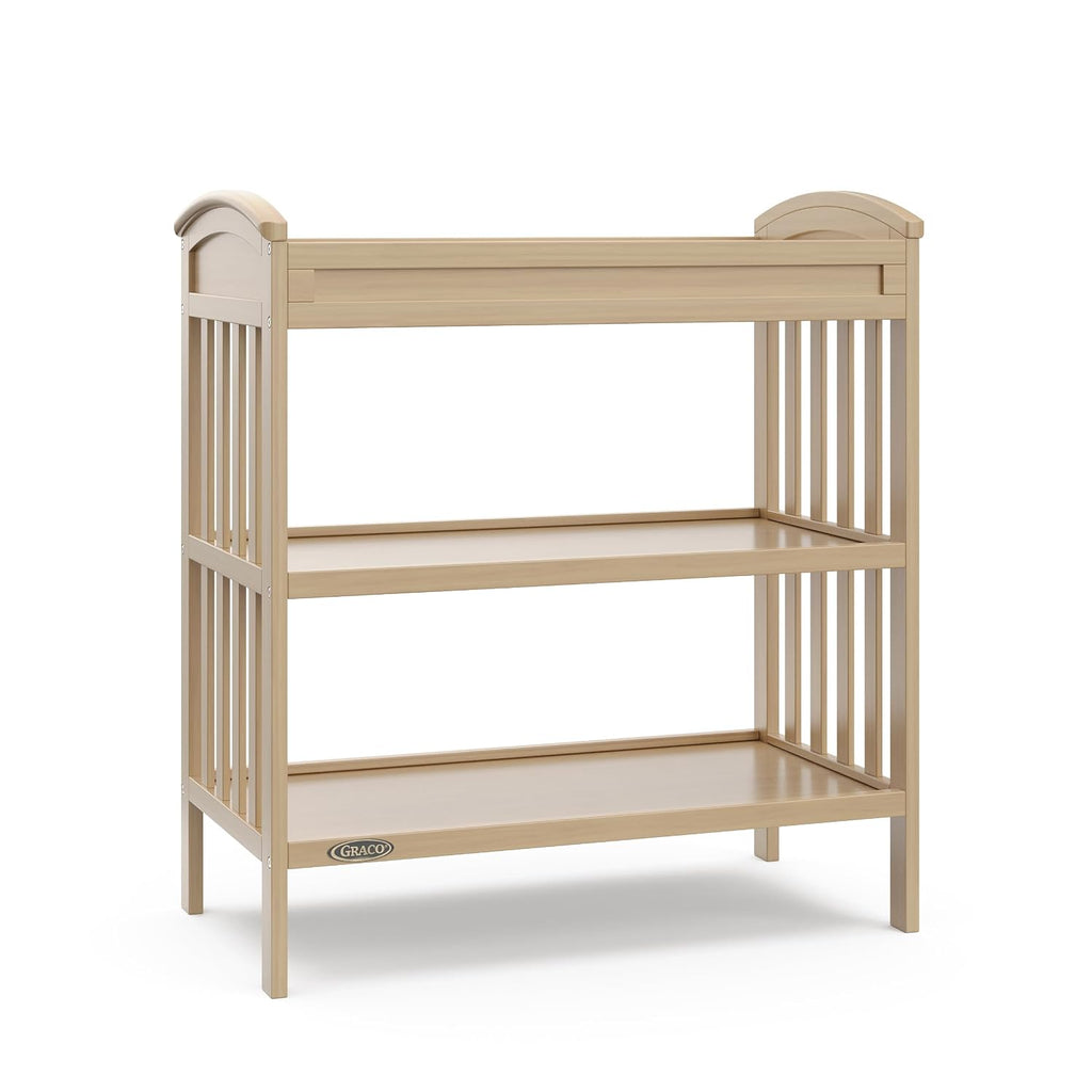 Changing Table with Water-Resistant Changing Pad, Driftwood | GREENGUARD Gold Certified, Includes Diaper