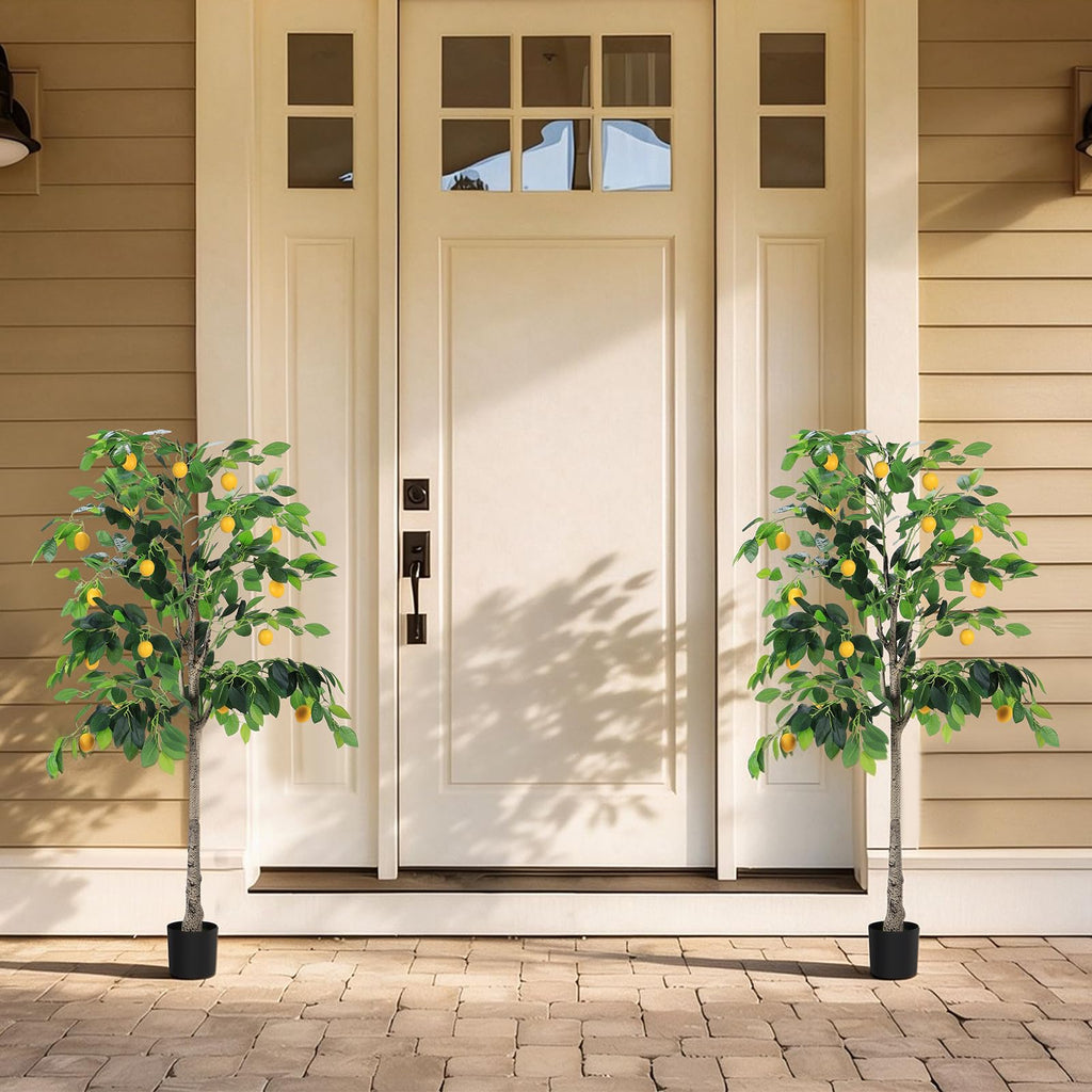 5FT Artificial Lemon Tree, Indoor Outdoor Home Decor