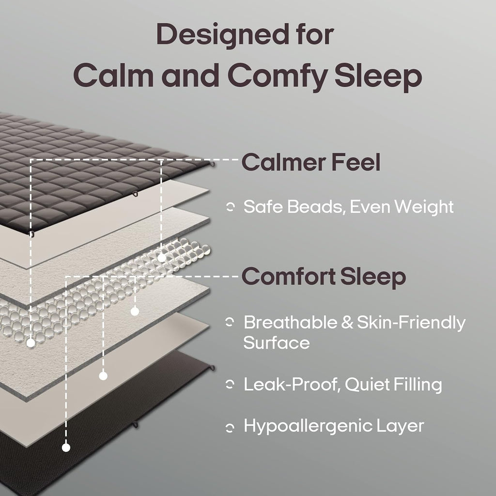 Weighted Blanket (48"x72", 12lbs, Grey and White Checkered) | Twin Size High Breathability Cooling Heavy Blanket
