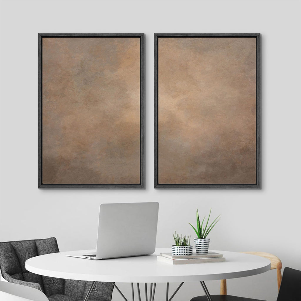 Framed Canvas Print Wall Art Set Rustic Neutral Minimalist Earth Tone Illustrations Modern Art Decorative Bohemian
