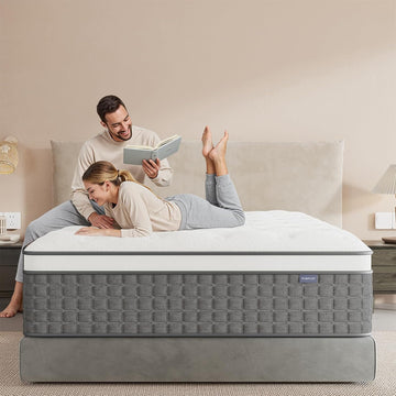 Full Size Mattress, 12 Hybrid Full Mattress in a Box, Medium Firm, Memory Foam & Pocket Springs for Pressure Relief