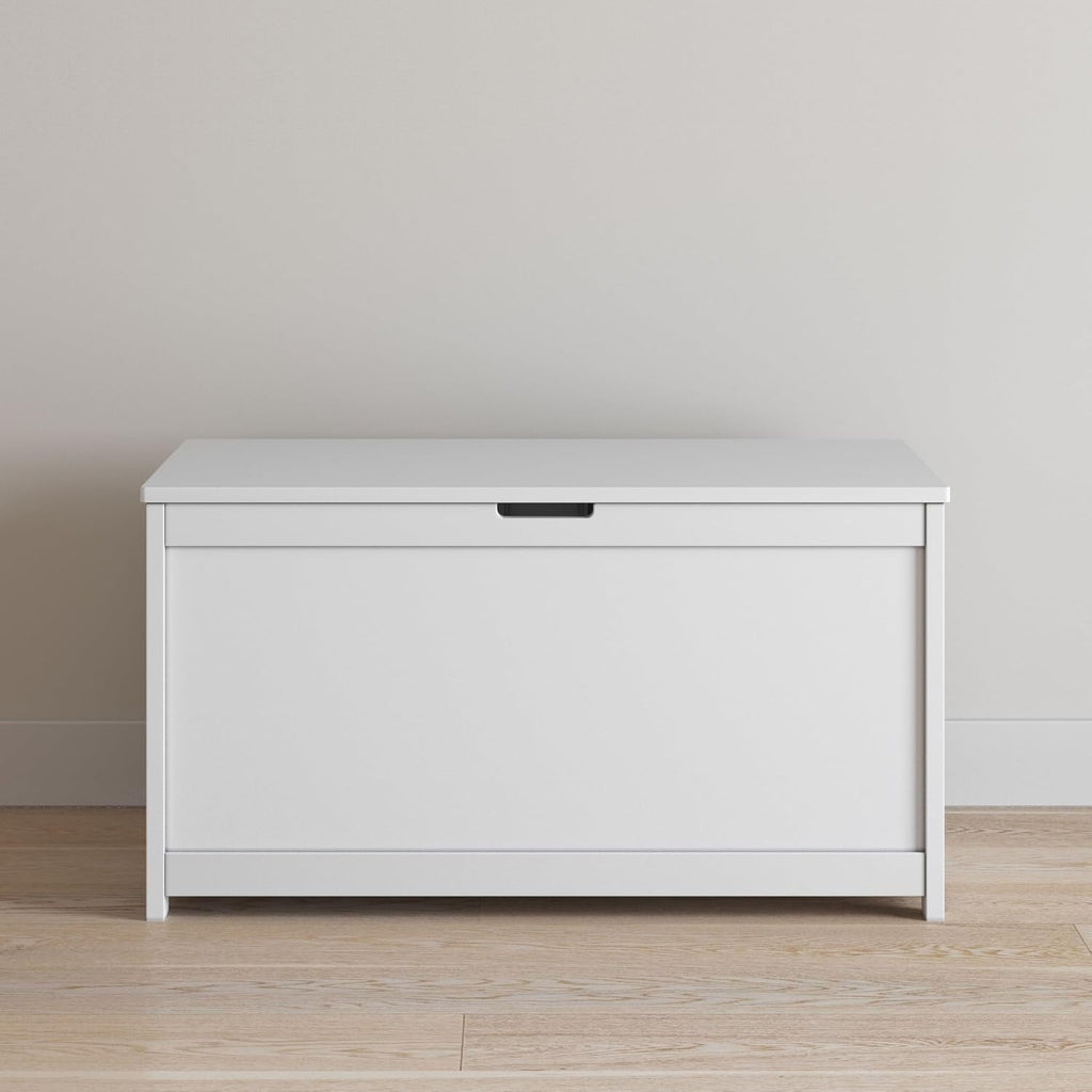 33" Wood Toy Box, Large Toy Chest Storage Organizer, Soft Close Safety Hinges, Ventilation Hole, 6 Cubic Ft