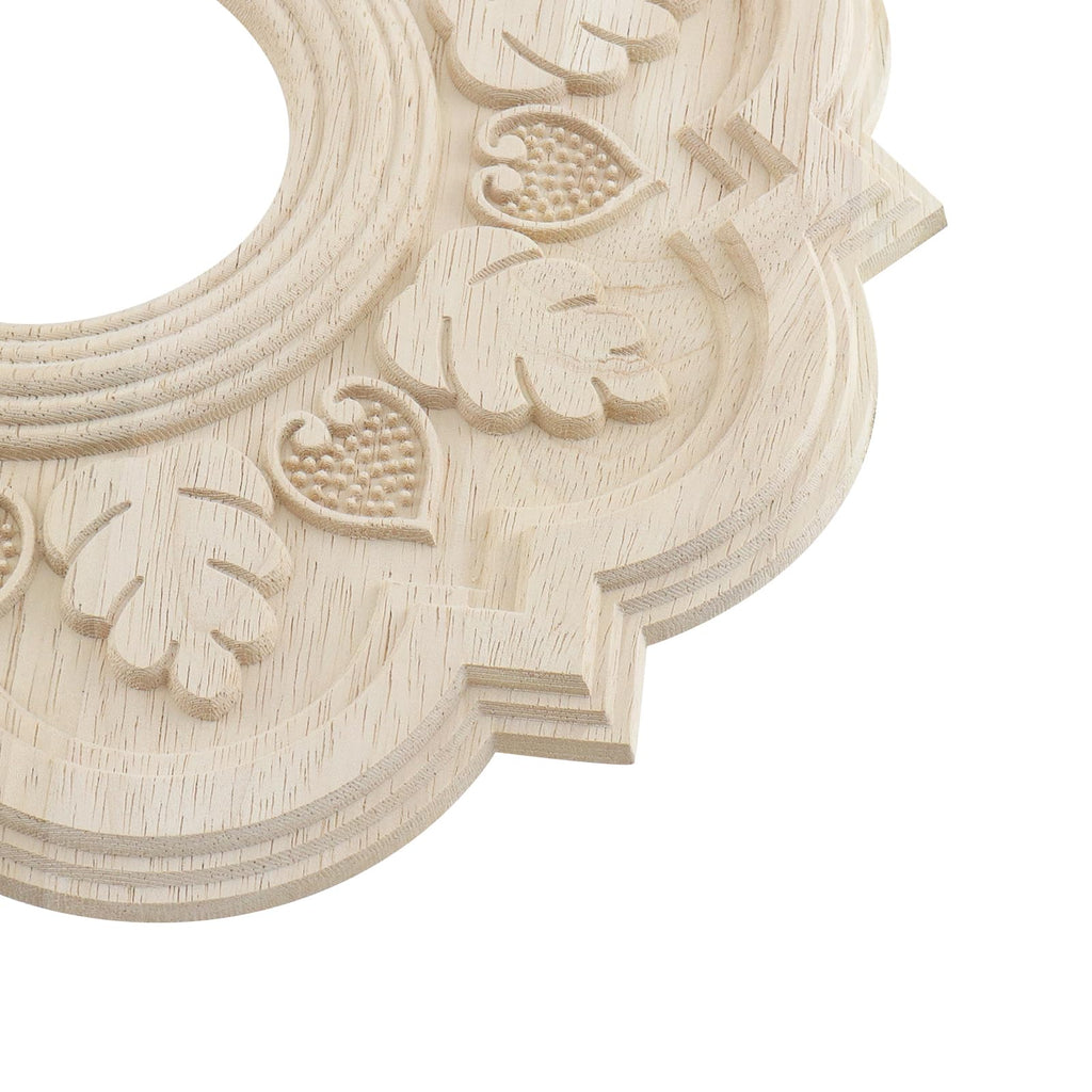 Floral‐Carved Ceiling Medallion for Light and Ceiling Fans