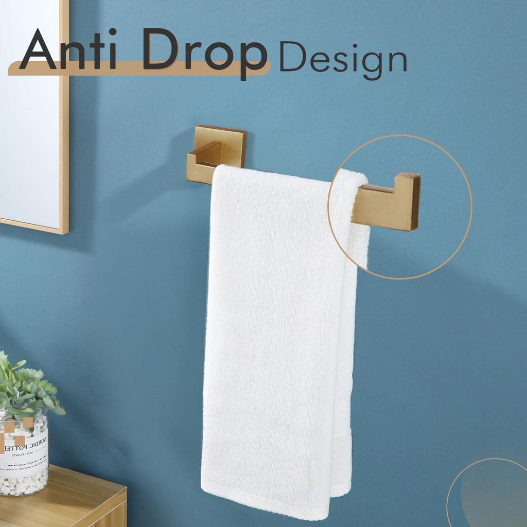 Towel Bar Wall Mount 9'' Hand Towel Holder Stainless Steel Bath Kitchen Accessories, Champagne Bronze B3003CPG