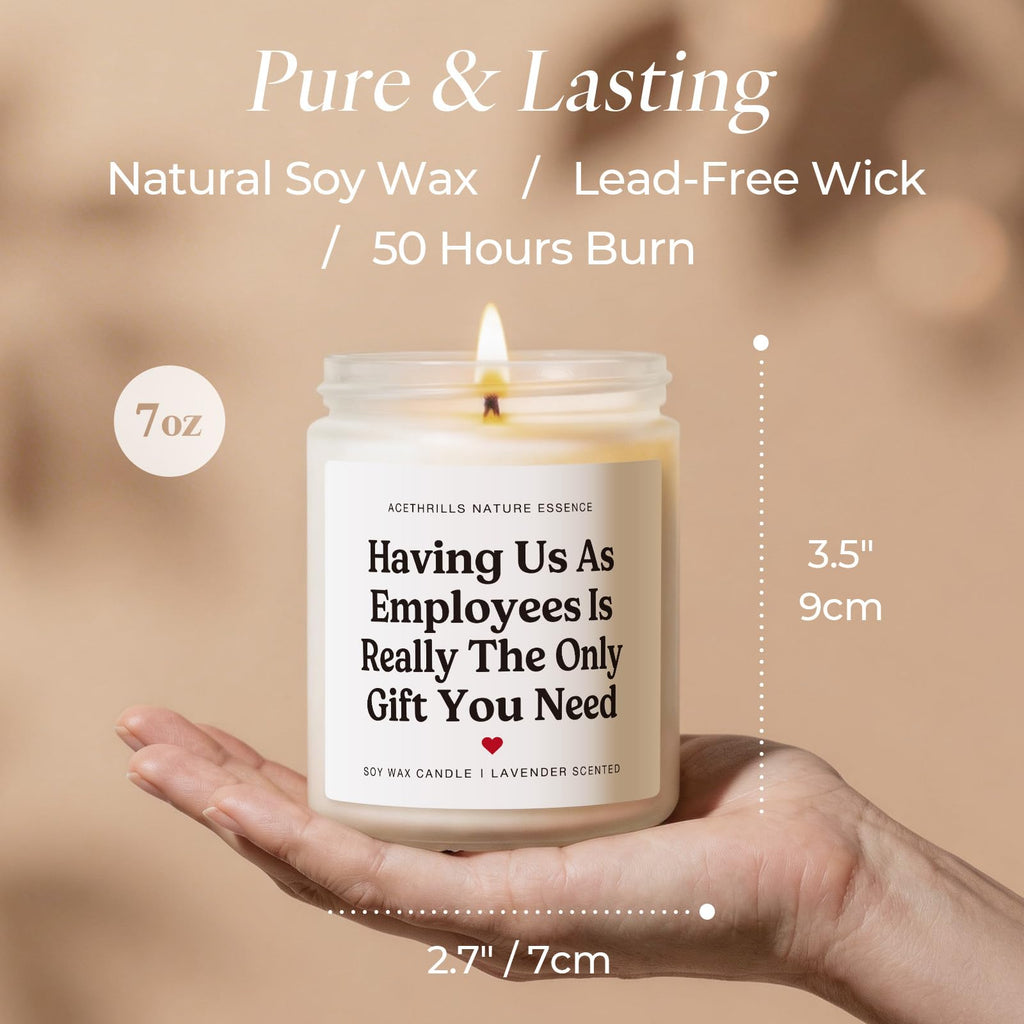 Boss Gifts for Women Men - 7 Oz Lavender Scented Candle