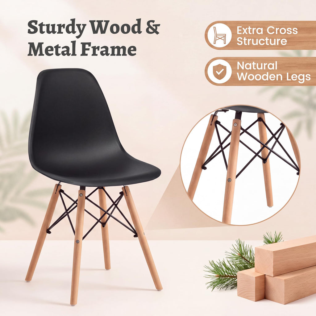 Inspired Eames Style Modern Dining Chair Mid Century Modern DSW Chair, Shell Lounge Plastic Chair, Dining, Bedroom, Living Room