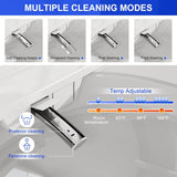 Smart Toilet with Bidet Built in, Bidet Toilet with Foam Shield, Auto Open/Close Lid & Dual Flush