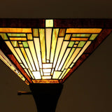 Tiffany Lamp Stained Glass Torchiere Floor Lamp