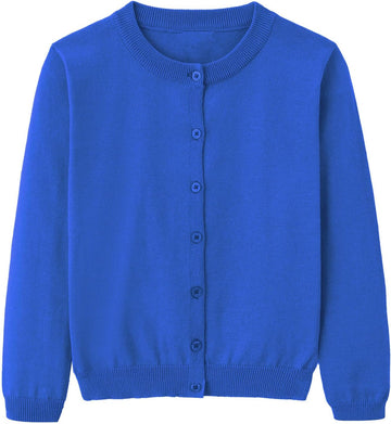 Cardigan Sweater School Uniforms Toddler Long Sleeve Button Knit Solid Sweaters Tops